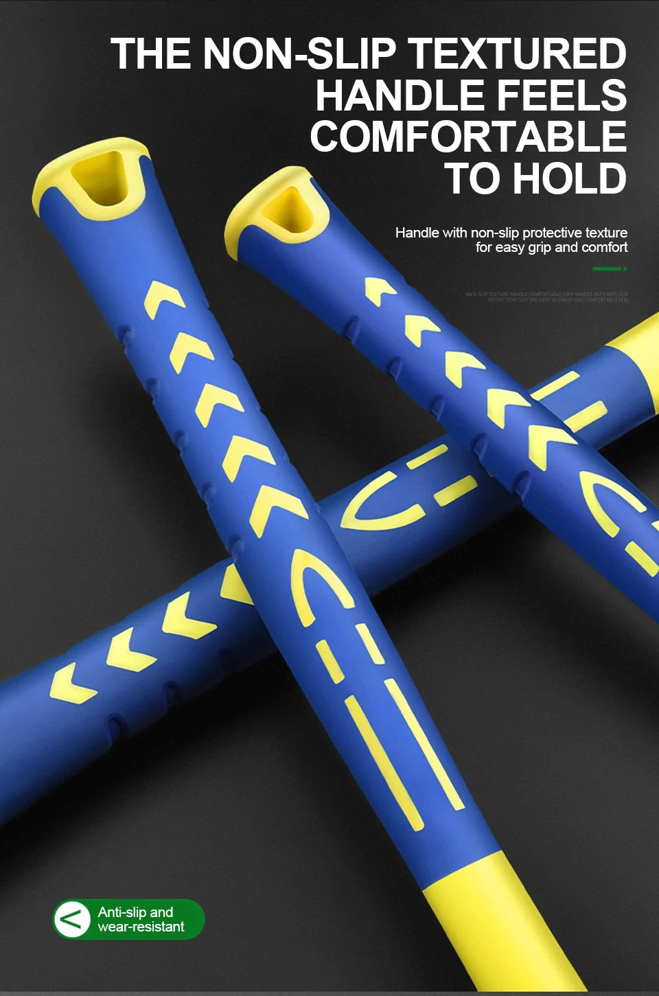 25/30/35/40/45mm Rubber Hammer Double Faced Work Glazing Window Nylon Hammer with Round Head and Non-slip Handle DIY Hand Tool