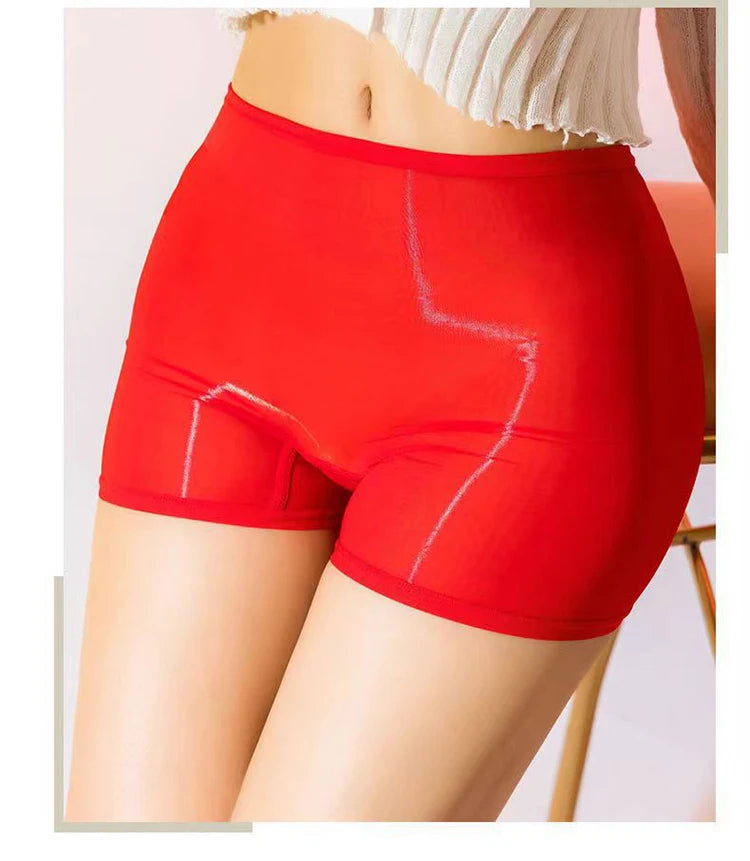 Transparent Boxers for Women See Through Female Briefs Sexy Ultra-Thin Panties Oil Shine Lingerie Intimates Smooth Underpants Viralgem Store