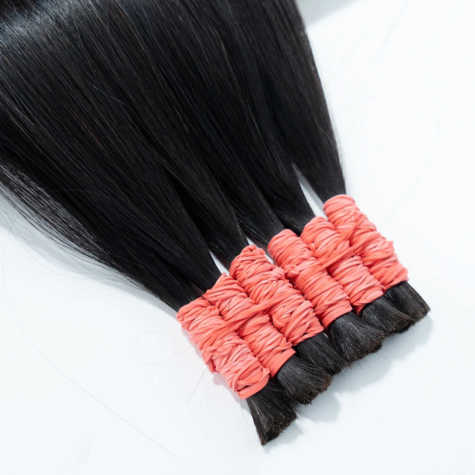 Wholesale Natural Human Hair For Braiding Straight Indian Hair Vietnam Virgin Bundles Afro Black Bulk 100% Human Hair Extension Viralgem Store