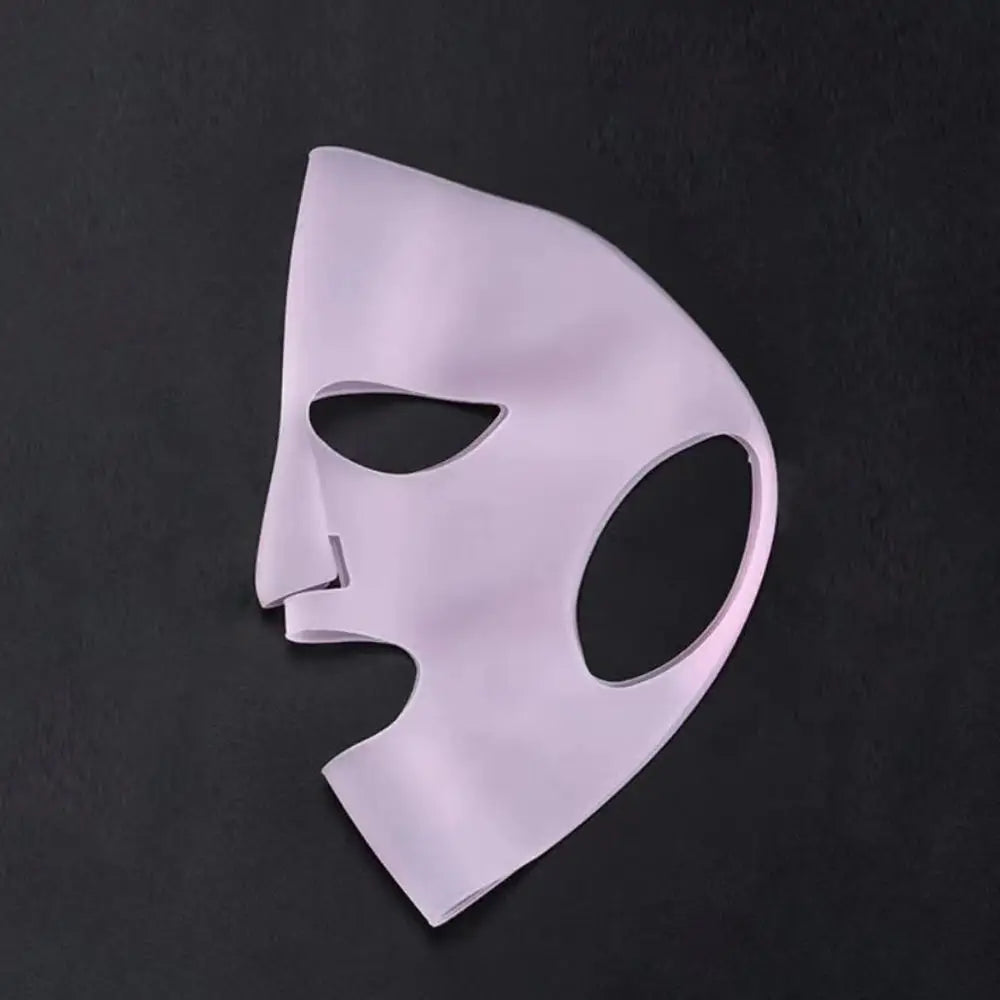 1pcs Silicone Face Mask Holder Silicone Moisturizing Facial Mask Cover Transparent Packaging Sheet Masks Beauty Face Tool