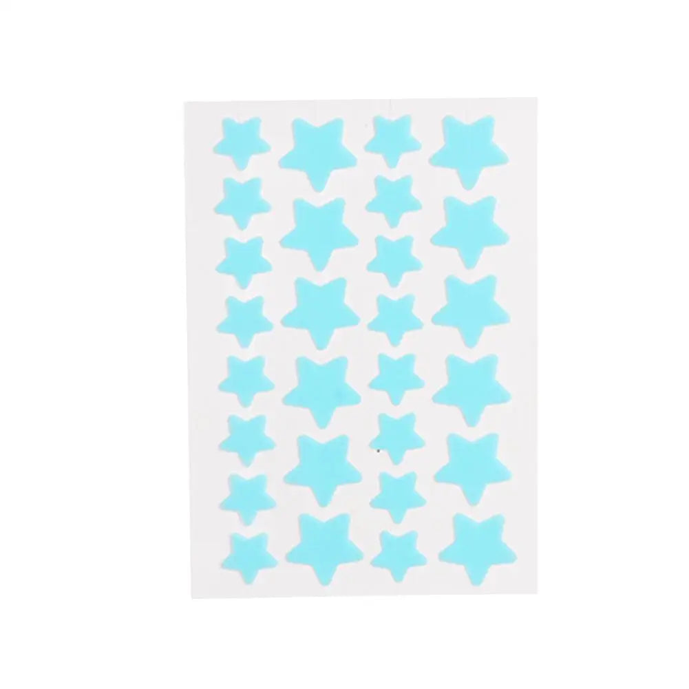 28Pcs Colorful Cute Star Shaped Acne Treatment Sticker Invisible Acne Cover Removal Pimple Patch Skin Care Viralgem Store