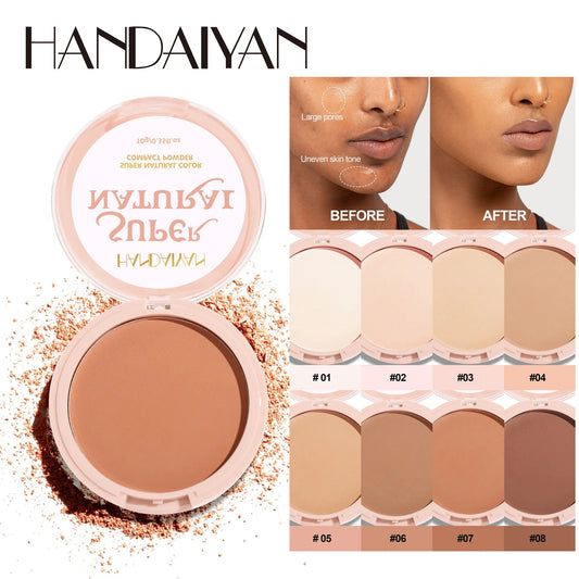 8 Color Matte Face Pressed Powder 24 Hours Oil Control Natural Setting Powder Foundation Full Coverage Waterproof Lasting Makeup Viralgem Store