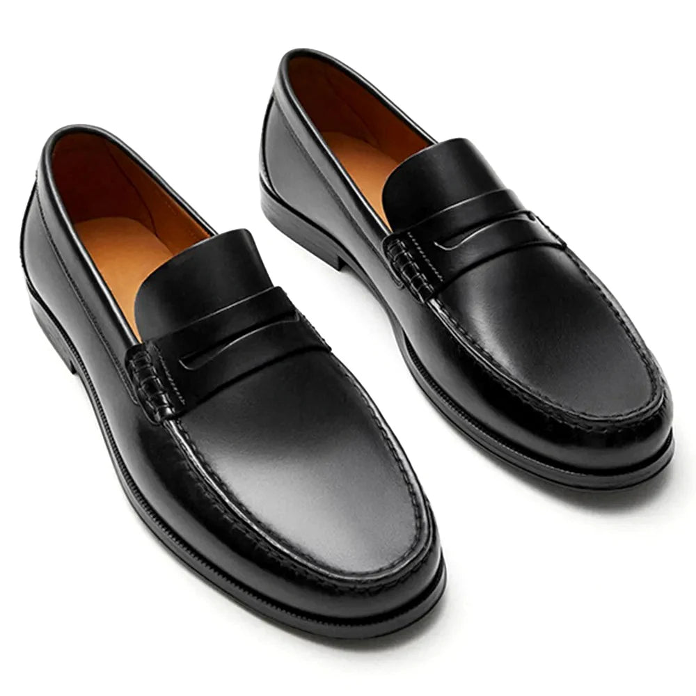 Vintage Top Layer Genuine Leather Slip on Loafers Breathable Moccasins Driving Design Casual Cowhide Shoes for Men Viralgem Store