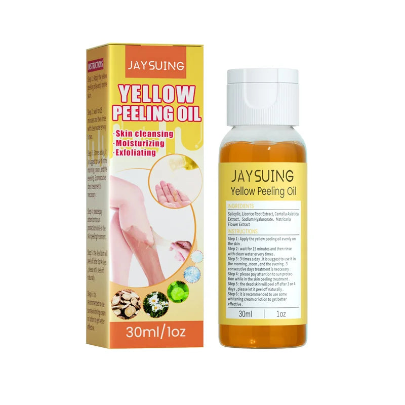 Yellow Peeling Oil Body Cleansing Exfoliation For Tender Glowing Skin Finger Joint Whitening Moisturizing Care Beauty Products