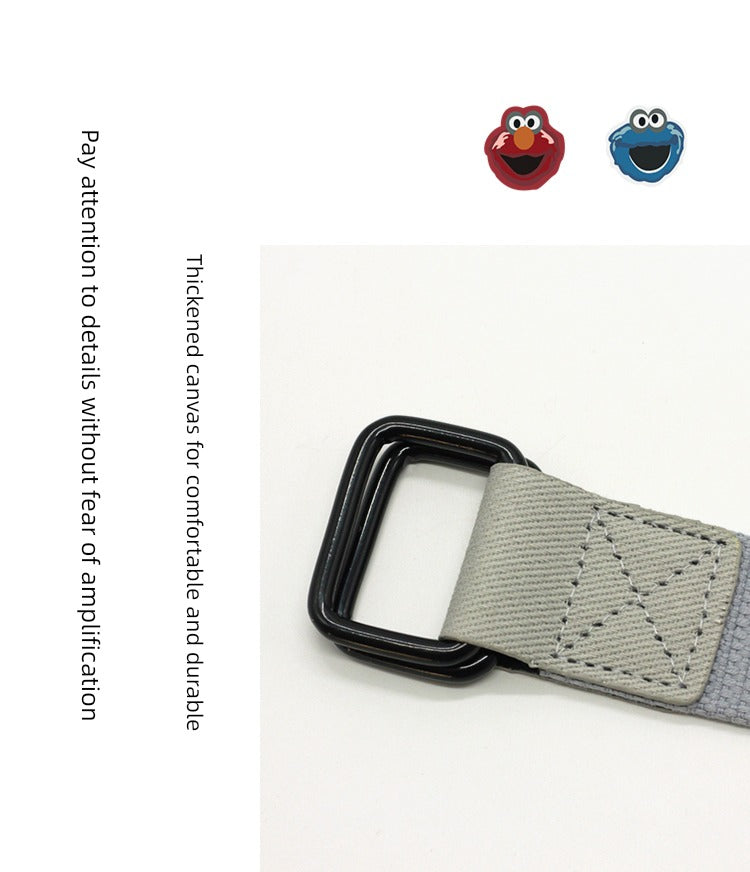 Student Ins Trendy Women's Korean-Style Double Ring Buckle Belt