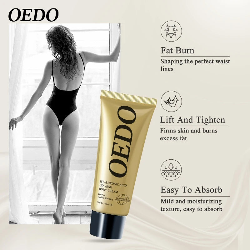 【Local Shipping】 Hyaluronic Acid Ginseng Anti Cellulite Shaping Create Body Shaping Cream Fat Burning Belly Skin Tighten Cream Viralgem Store