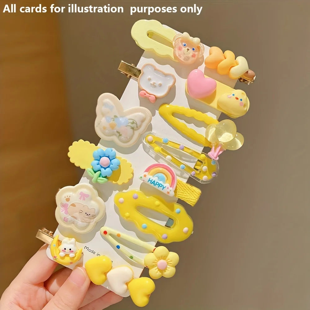 14 Pieces of Cute Yellow Hair Clips Are Sweet and Versatile