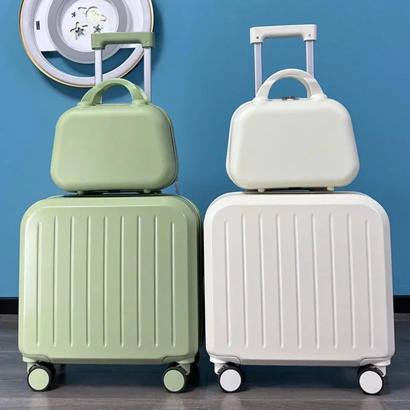 18/20 Inch Suitcase Boarding Multifunctional Travel Suitcase Student Password Trolley Case Rolling Luggage Bag with Cup Holder Viralgem Store