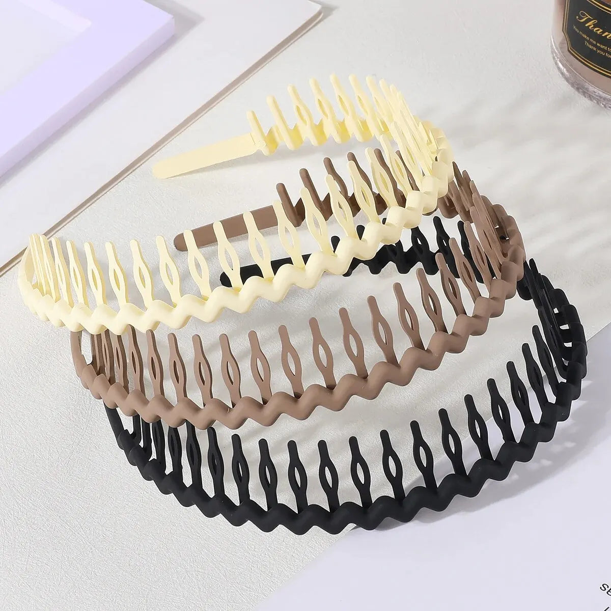 3Pcs Fashion Non-slip Hair Bands for Women Men Wave Shape Simple Headband Girls Face Wash Hairband Hair Accessories Headwear