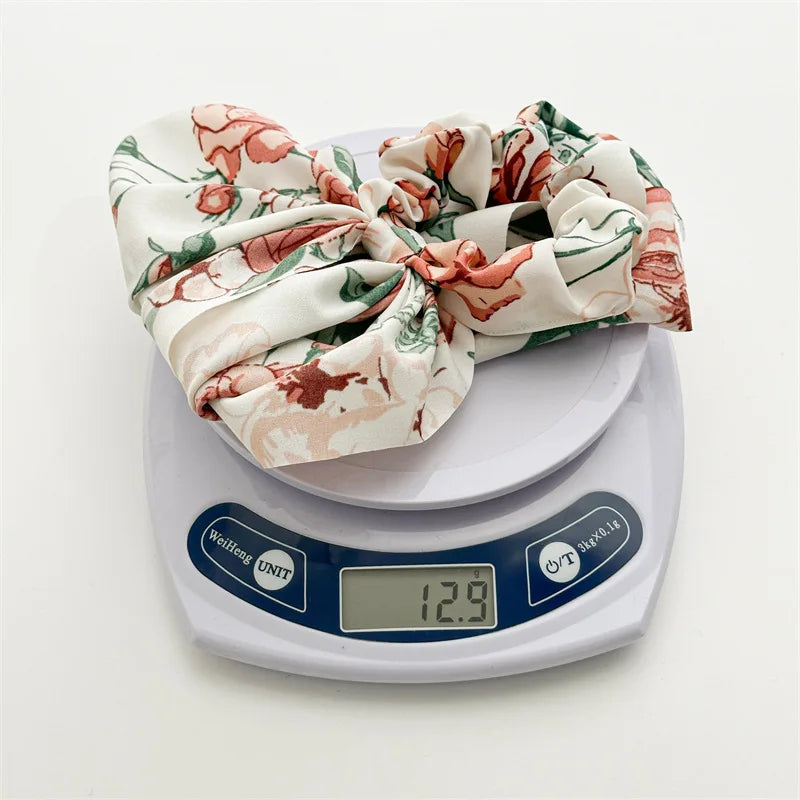 2024 New Trendy Flower Hair Ribbon For Women Korea Elastic Girls Scrunchies Hair Ties Hair Accessories Viralgem Store