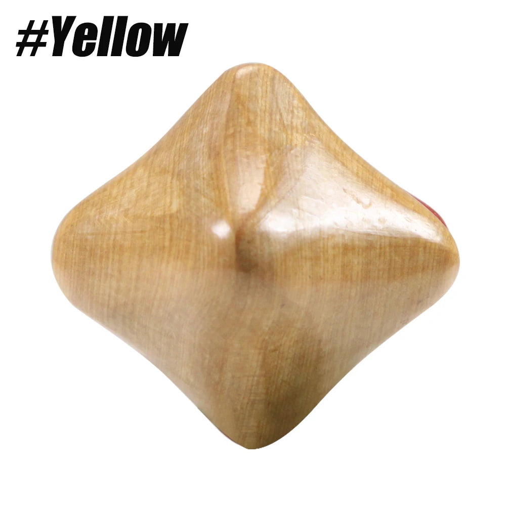 Wooden Hexagonal Cube Reflexology Roller Full Body Massage Therapy Tools for Anti-Cellulite,Lymphatic Drainage,Muscle Relaxation