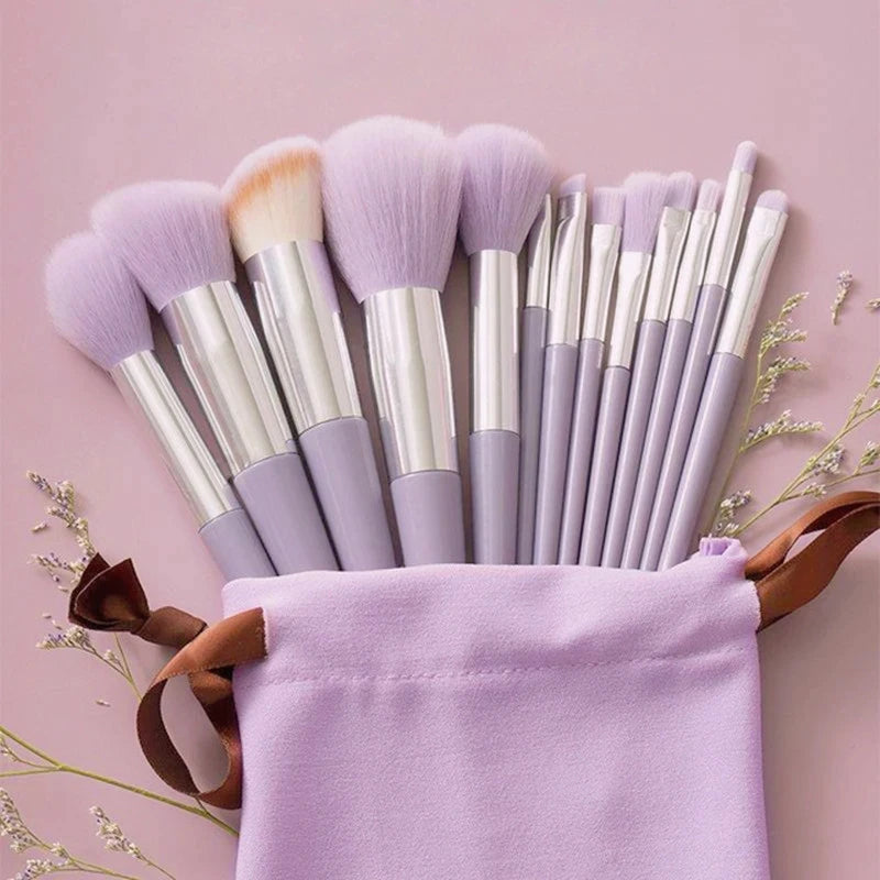 13/8PCS Makeup Brushes Pro Green Brush Set Powder Eyeshadow Blending Eyeliner Eyelash Eyebrow Make Up Beauty Cosmestic Brushes Viralgem Store