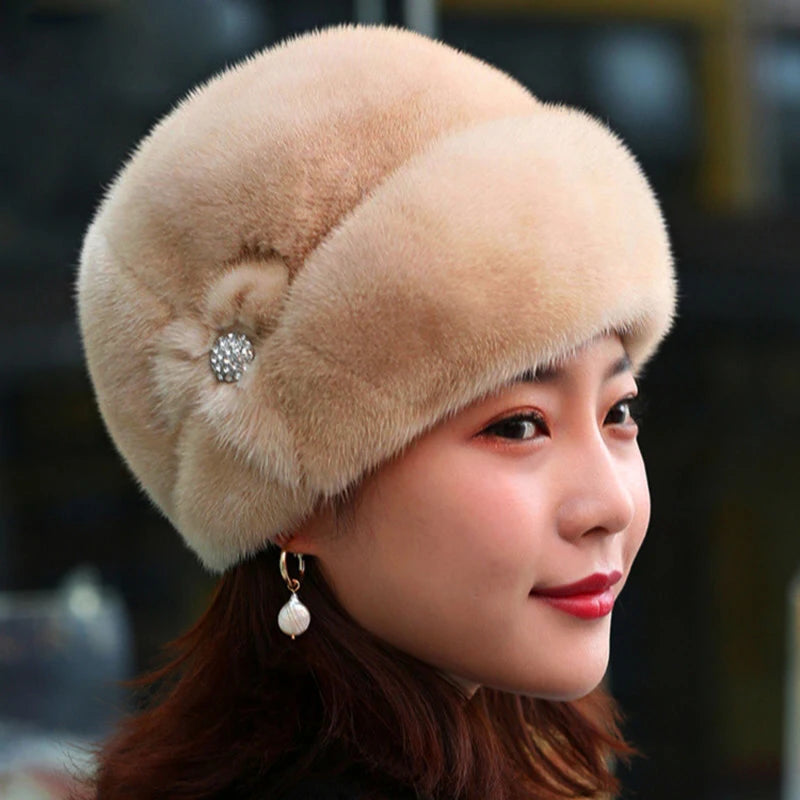 Winter Fashion Hat For Women Fashion Outdoor Warm Hats Thick Warm All-Match Female Hat Simple Comfortable Solid Color Hats 2024