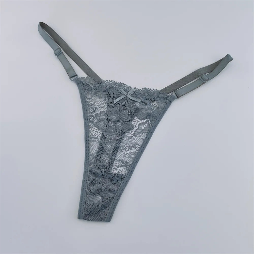 3Pcs/Set New Lace G-string Women's Sexy Underwear Low Waist Breathable Briefs Ladies Intimates Soft Thong Lingerie Fast Shipping