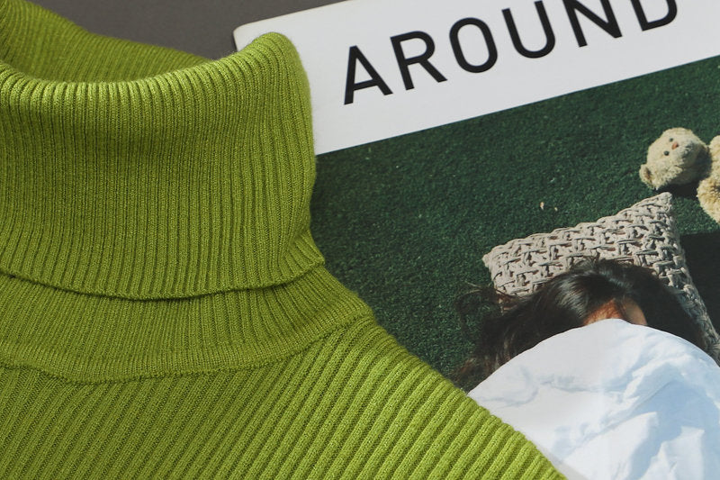 Women Turtleneck Sweater Knitted Soft Pullovers Cashmere Jumpers Basic Soft Sweaters For Women 2024 Autumn Winter
