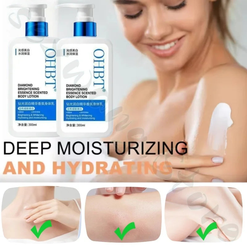 300g OHBT body lotion nourishes and cares for the skin to improve acne, rough and dry skin texture is refreshing and not greasy Viralgem Store