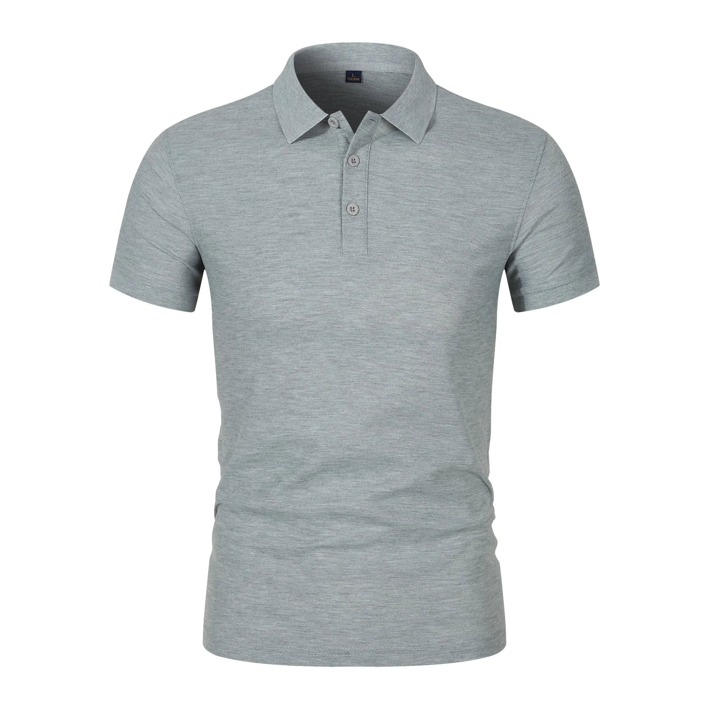 2025 Summer New Men's Short sleeved Solid Color Polo Shirt Breathable and Comfortable Elastic Top Casual Business New Style Viralgem Store