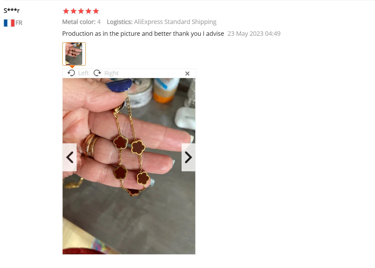 Stainless Steel Non Fading Minimalist Creative Plant Live Leaf Petal Flower Pendant Necklace Earrings Bracelet Jewelry Set Viralgem Store