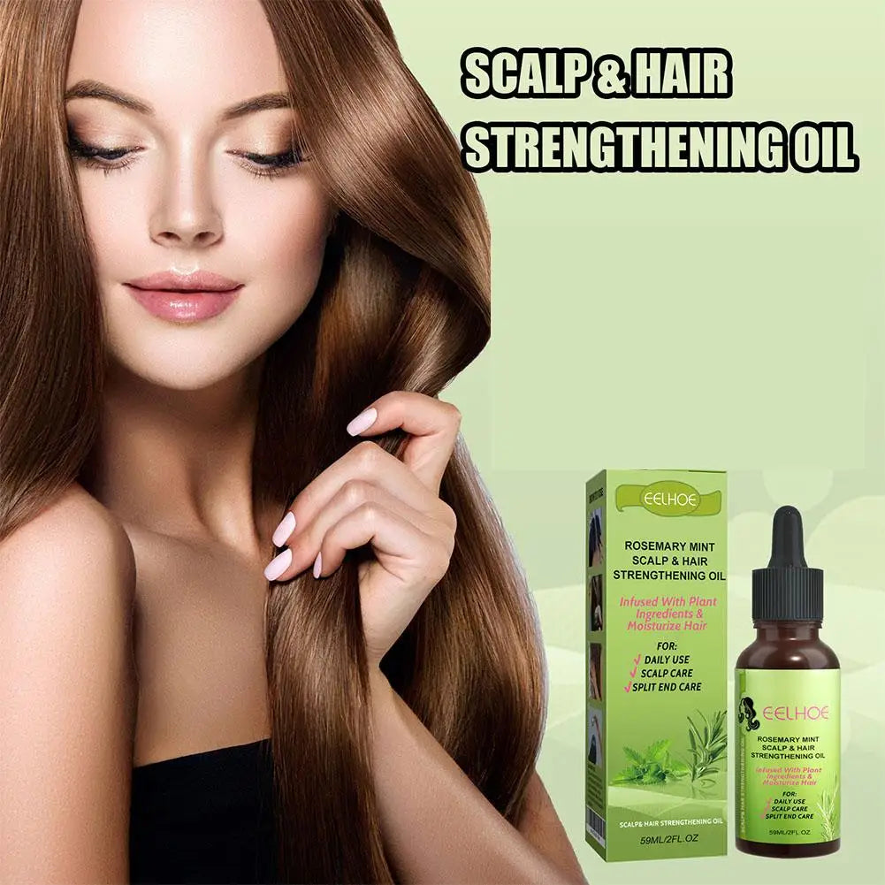 30ml/59ml Batana Rosemary Mint Scalp Hair Strengthening Oil Biotin Essential Oils Nourishing Treatment Split Ends Dry All Types Viralgem Store