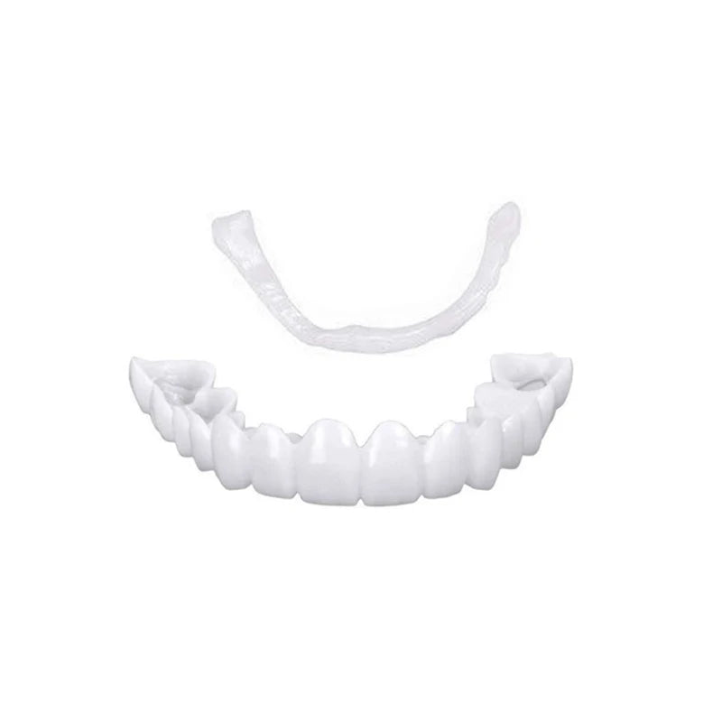 Veneer Snap-on Teeth Kit Fake Temporary Tooth Whitening Replacement Temporary Tooth Replacement White Snap Repair Fitting Kit