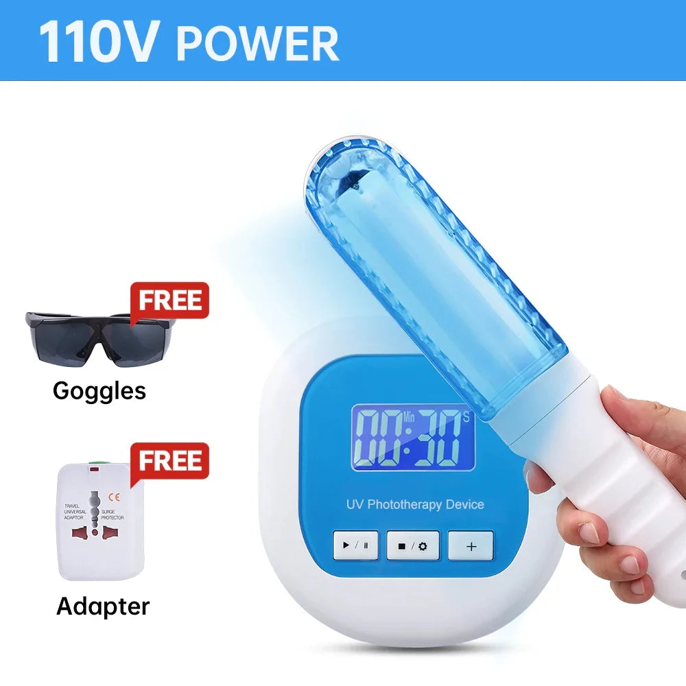 UV 311nm Ultraviolet Phototherapy Device Uses UVB Lamp To Treat Vitiligo, Psoriasis, White Spots And Skin Diseases