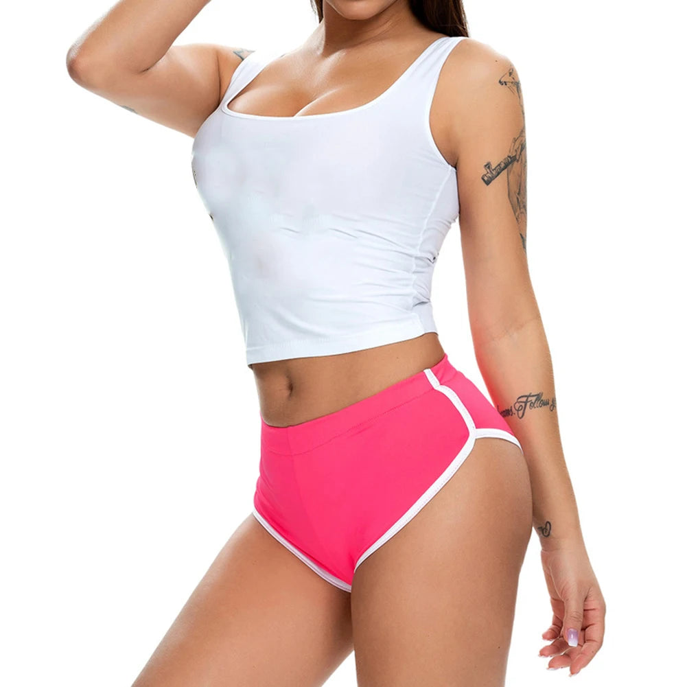 Women's Summer Leisure Loose Yoga Shorts Sports Fitness Exercise Hot Pants Push Up Training Tight Pants Pocket Shorts