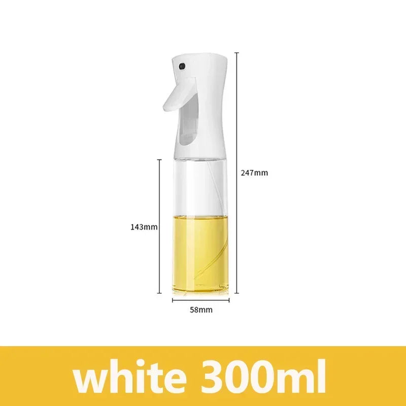 300ML Olive Oil Spray Bottle Kitchen Soy Sauce Vinegar Seasoning Container Dispenser for Camping BBQ Roasting Cooking Salad