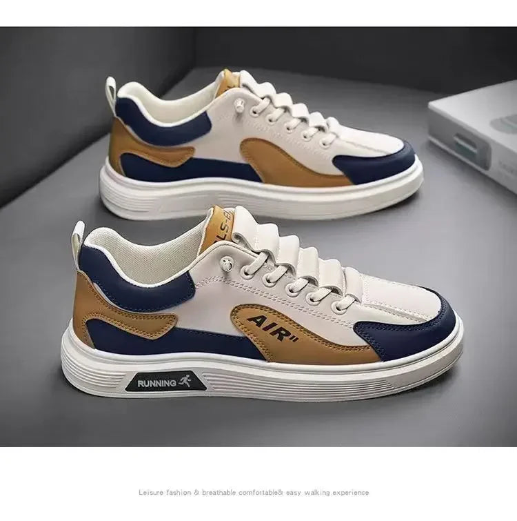 Trend 2025 New Men's Shoes Leather Fashion Low-top Men's Casual Trendy Shoes Running Sports Viralgem Store