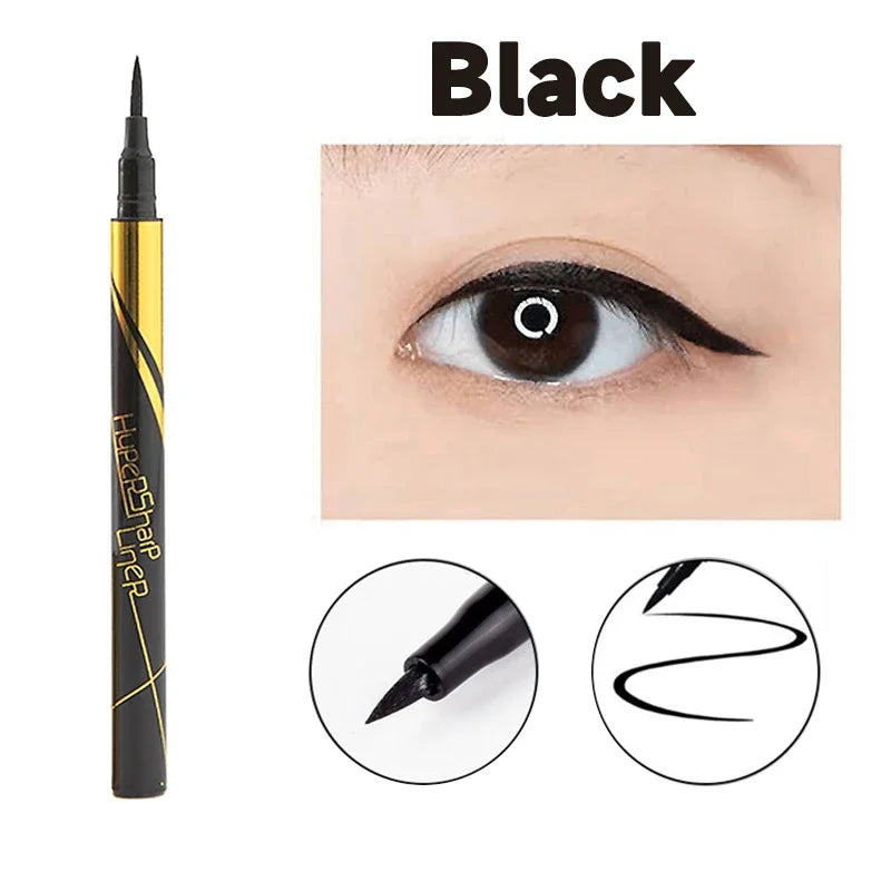 36H Black Quick-drying Eyeliner Waterproof Liquid Eye Liner Pen Long Lasting Smooth Pencil Not Blooming Eyes Makeup Cosmetics Viralgem Store