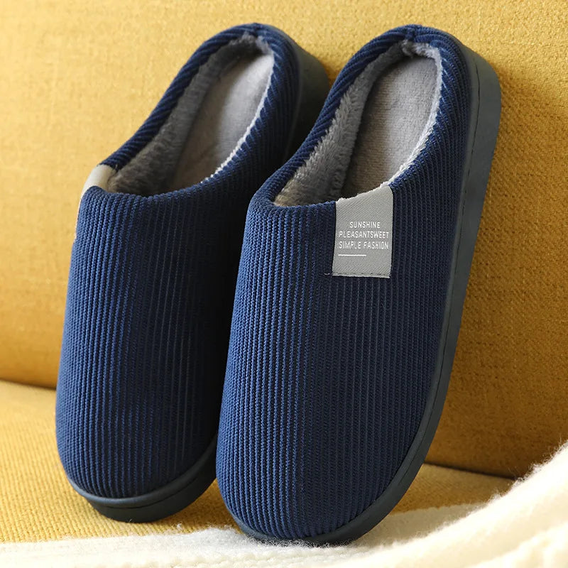 Women's Men's Thick Soft Bottom Home Slippers Household Plush Slippers Anti-slip Thermal Slippers Indoor Winter Viralgem Store