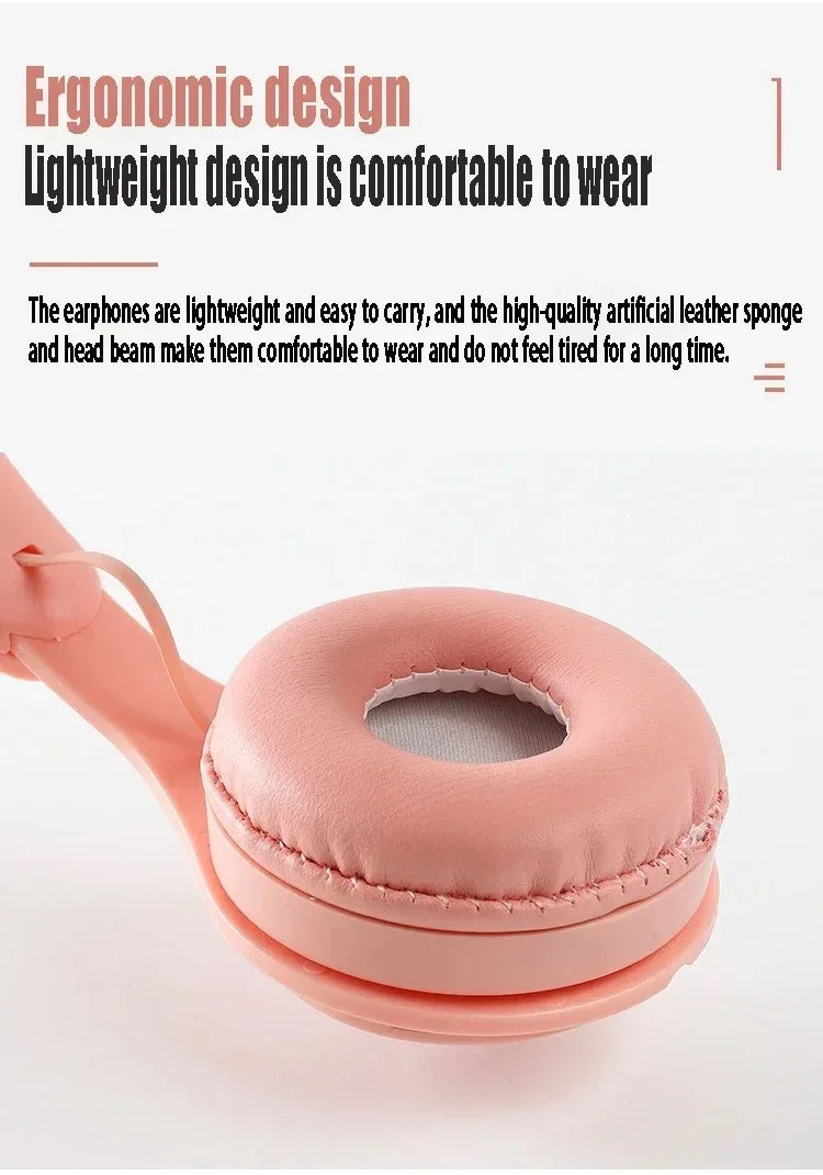 Y08 Macaron Wireless Bluetooth Headphones With Microphone Wired Earphones Gaming Headset Gamer Mp3 Players Choice Kids Gifts Viralgem Store