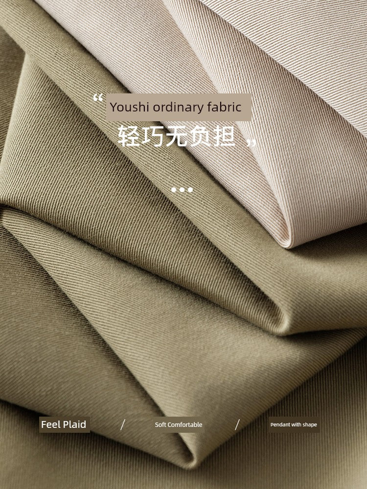 Ziqiao K-style Lapel Mid-Length Raglan Sleeve Trench Coat Viralgem Store