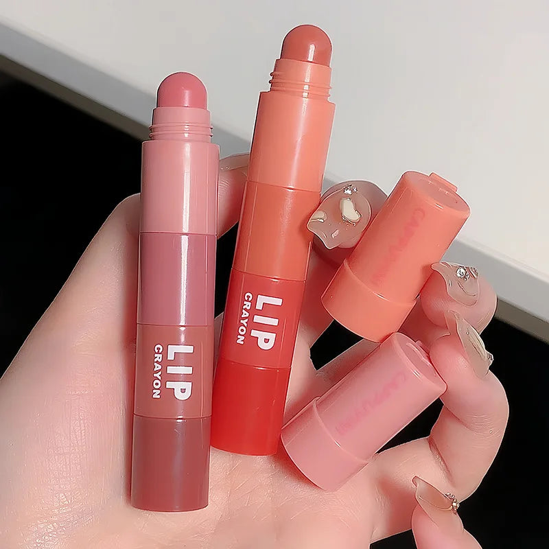 4pc/set Lipstick Mini Crayon Lip Gloss 24hours Long Lasting Matte Lip Makeup Tint Easy To Color Sexy Waterproof Beauty Cosmetics