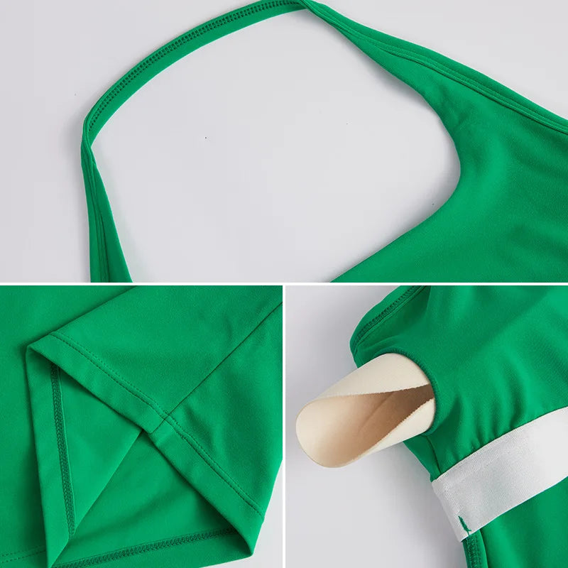 YJ-Spring and Summer New Halter Yoga Vest Women's Sling Beauty Back Exercise Underwear Slim Fit and Quick-Drying Yoga Clothes Br