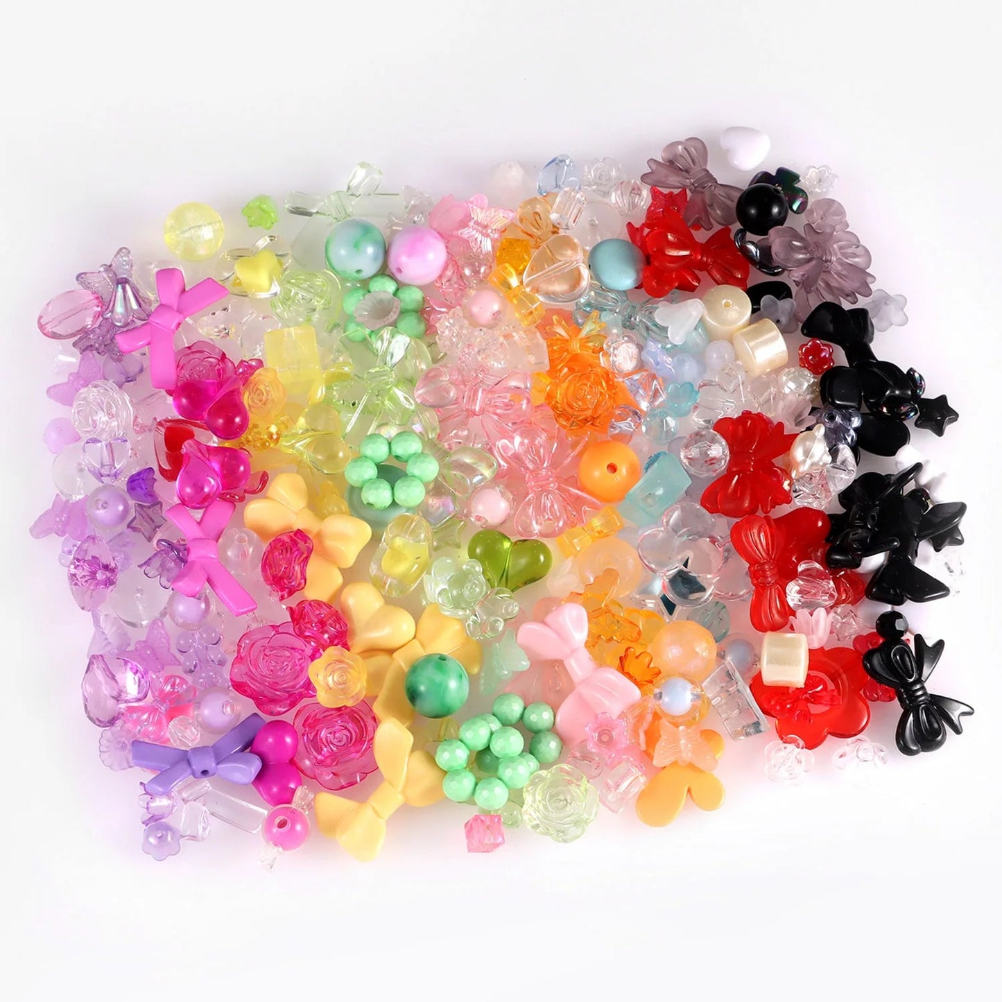 1bag Mixing Style Candy Color Acrylic Beads For DIY Handmade Bracelet Jewelry Making Phone Chain Accessories Viralgem Store