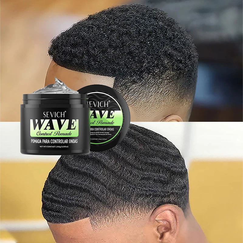 Wave Control Pomade Kit 360 Deep Wave Hair Gel Prevent hair breakage shampoo Sport Wavy Curly Hair Control Gel With Cap Kit Viralgem Store