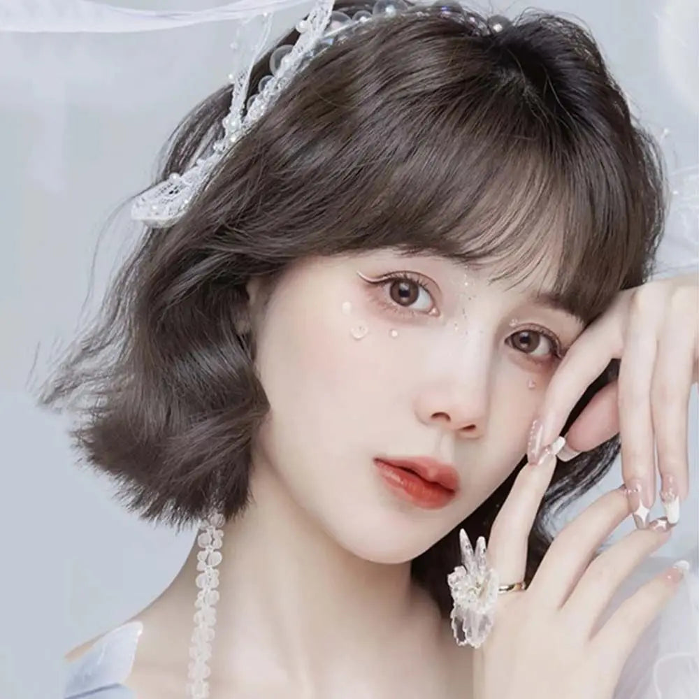 1PC Synthetic Curly Pad Hair Piece Top Two Side Invisible Thickened Hair Root Pad Fluffy Wavy High Natural Hair Extension