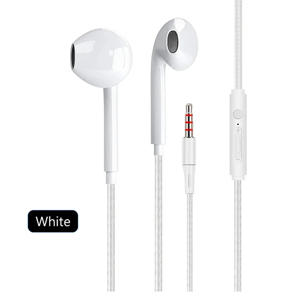 Type C Wired Earphones In Ear Headset Game 3.5mm Wired Headphones with Microphone Bass Stereo Earbuds In-line Control For Phones Viralgem Store