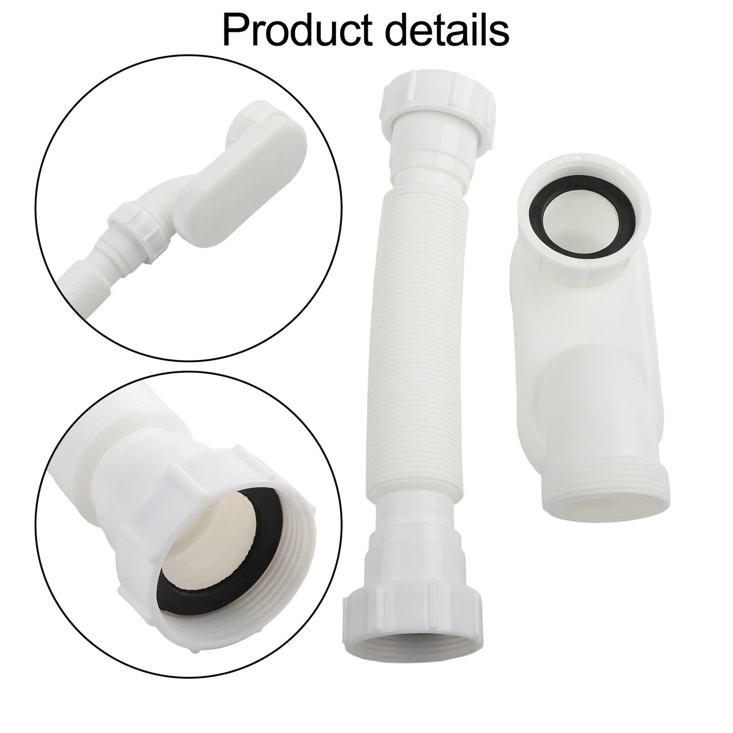 Adapts To Various Drain Alignments Effective Drainage Solution Easy Installation Bathtub Drain Compact Bathroom Use