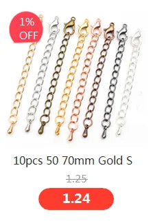 5 Meters/Lot Never Fade Stainless Steel Gold Necklace Chains Bulk For DIY Jewelry Findings Making Materials Handmade Supplies Viralgem Store