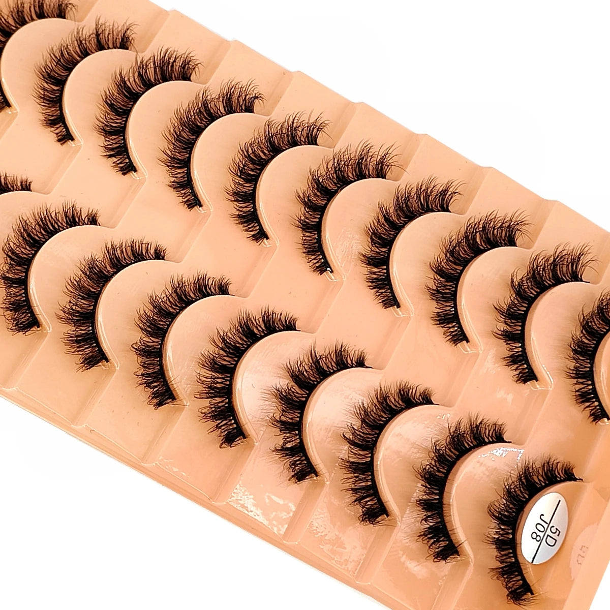 10 Pairs 3D Faux Mink Lashes Fluffy Soft Beauty Wispy Natural Short False Eyelashes Curly lashes Makeup Classic Thick eyelashes