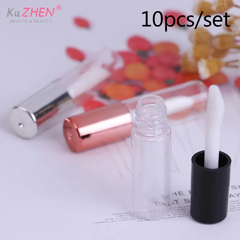1/10PCS Empty Transparent PE Lip Gloss Tubes Plastic Lip Balm Tube Lipstick Mini Sample Cosmetic Container