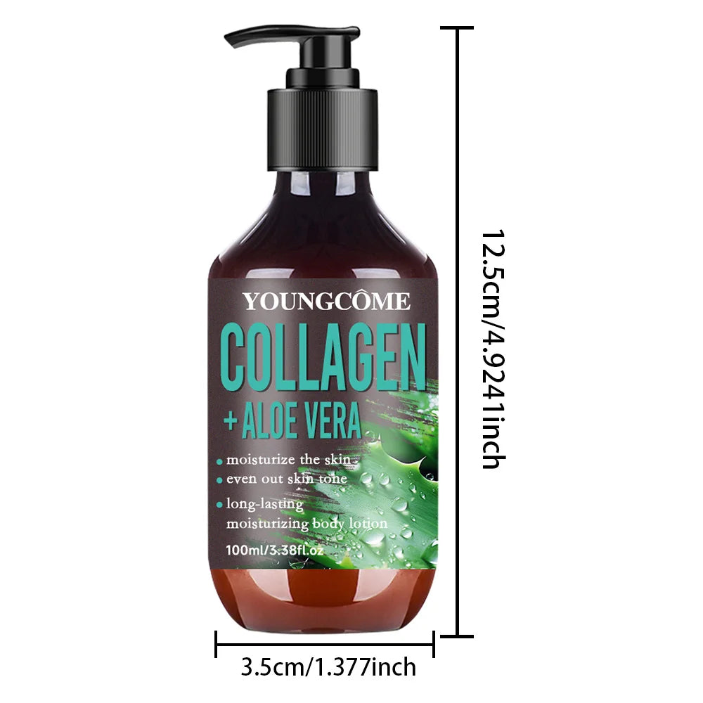 Aloe Vera Collagen Hydrating Body Lotion Improve Tighten Deeply Moisturize Fade Fine Lines Keep Lifting Body Brightening Lotion Viralgem Store