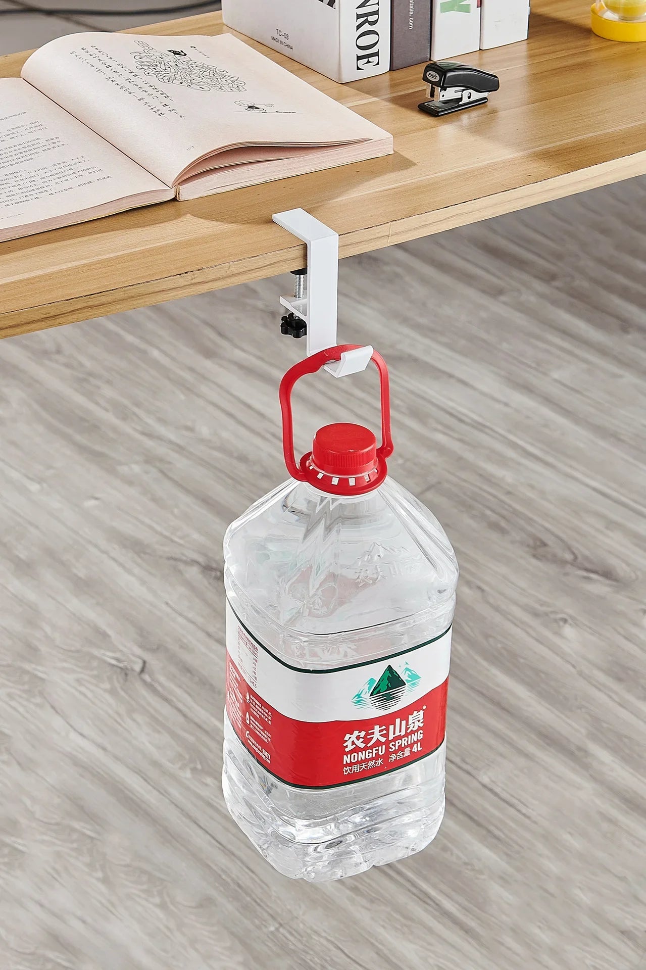 1pc Adjustable Desk Edge Hook Without Punching Office Desktop Edge Hanging Bag Hook Student Backpack Headphone Hanging Hook