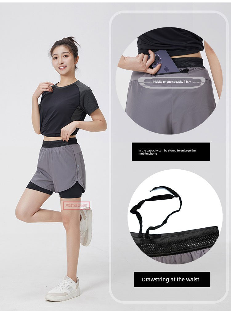 Yoga Women's Super Stretch Wide Leg Quick-Drying Workout Shorts