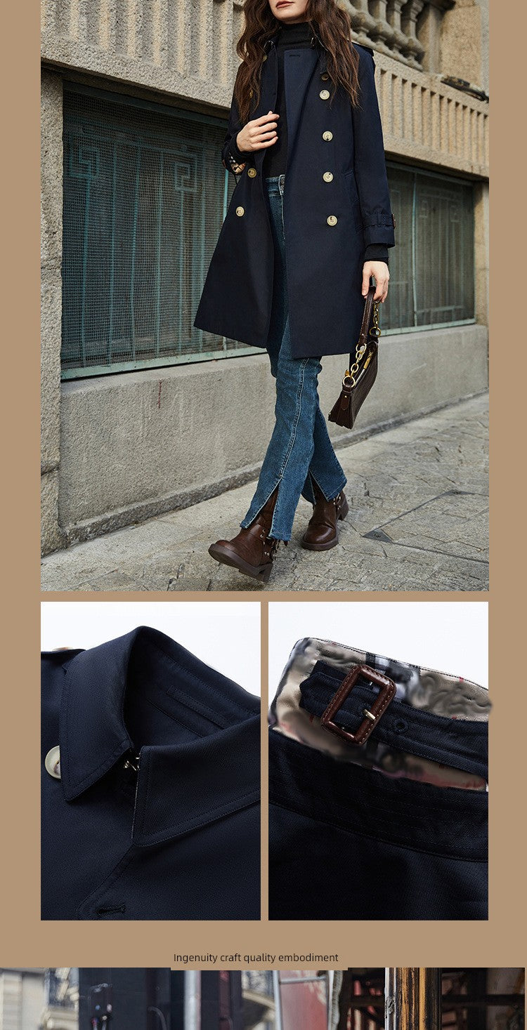 SOURCE Factory Dfvf Quanzhixian Chameleon Chelsea 2.0 Long Trench Coat Waterproof Anti-Wrinkle Elegant British Viralgem Store