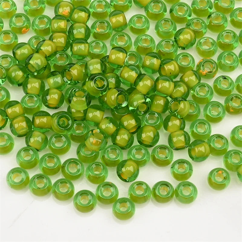 4.0mm Czech Glass Seed Beads Dye Core Small Glass Beads for DIY Making Jewelry Craft Bracelets Necklaces Earrings