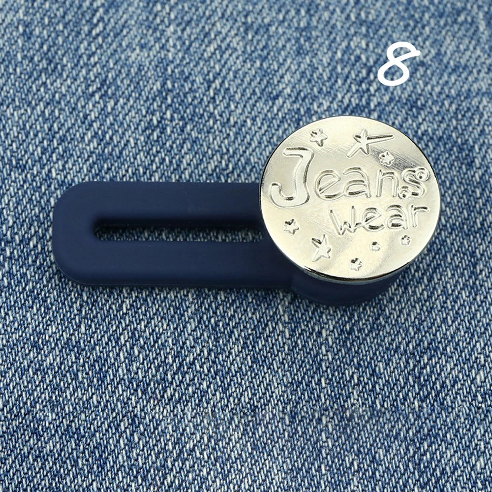 Adjustable Letter Star Elastic Clothing Retractable Buckle Buttons Jeans Extended Button Waist Fastener Waistline Increase Viralgem Store