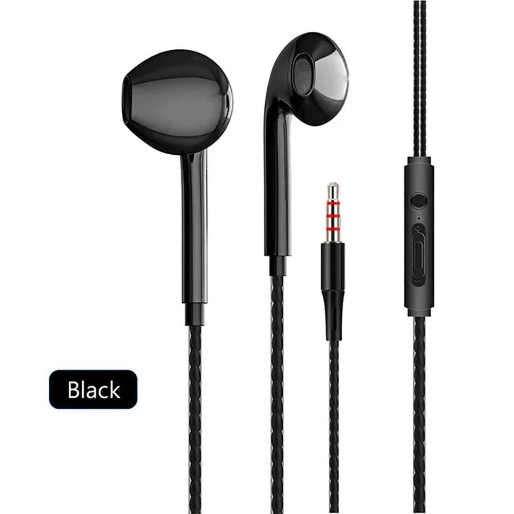 Type C Wired Earphones In Ear Headset Game 3.5mm Wired Headphones with Microphone Bass Stereo Earbuds In-line Control For Phones Viralgem Store