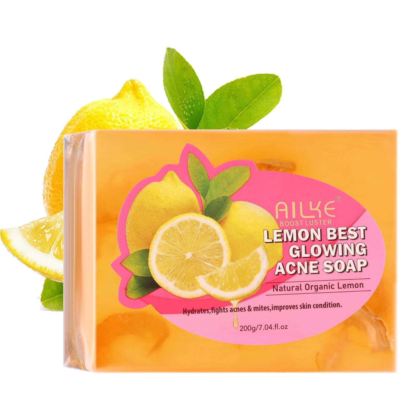 AILKE Spots Remover Soap Bars, Deep Cleansing, Moisturizing, Skin Glow, with Natural Lemon, Olive Oil, Cruelty Free Body Wash Viralgem Store